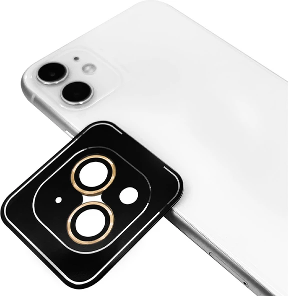 iPhone 13 Uyumlu Mnc Cl-09 Kamera Lens Koruyucu-Gold ürün görseli 1