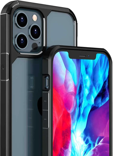 iPhone 12 Pro Kılıf Mnc Roll Kapak-Mavi - Resim 2