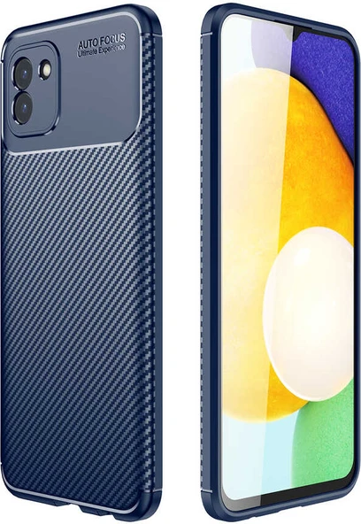 Galaxy A03 Kılıf Mnc Negro Silikon Kapak-Lacivert ürün görseli 1
