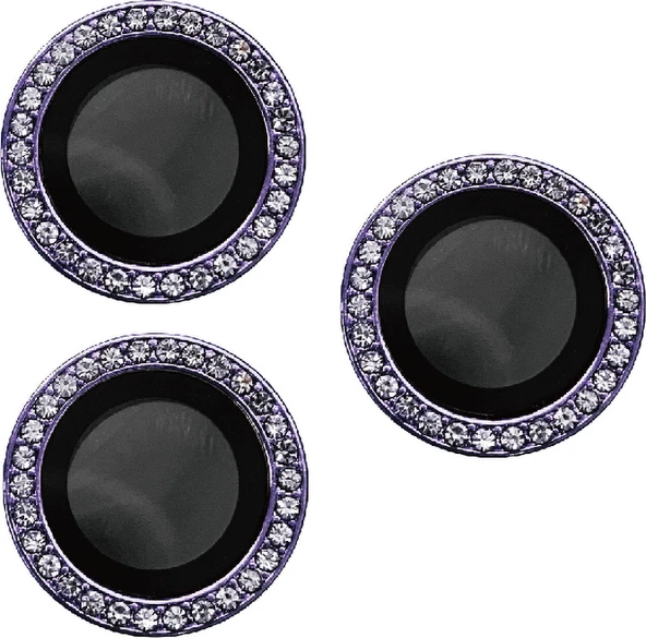 iPhone 14 Pro Uyumlu Mnc Cl-06 Kamera Lens Koruyucu-Derin Mor ürün görseli 1