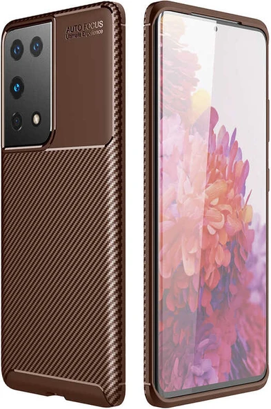 Galaxy S21 Ultra Kılıf Mnc Negro Silikon Kapak-Kahverengi ürün görseli 1