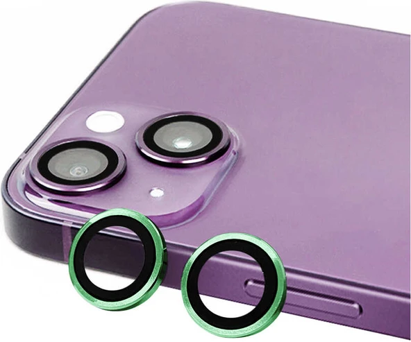 iPhone 15 Uyumlu Mnc Cl-07 Kamera Lens Koruyucu-Yeşil ürün görseli 1