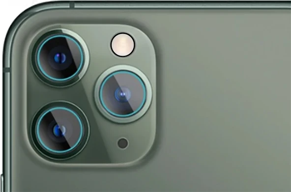 iPhone 12 Pro Uyumlu Mnc Kamera Lens Koruyucu Cam Filmi-Renksiz ürün görseli 1