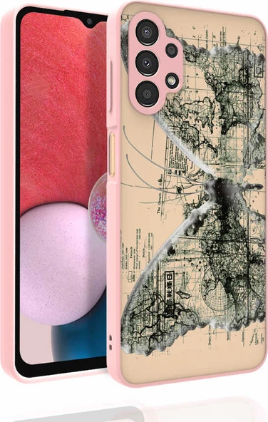 Galaxy A13 4g Kılıf Desenli Kamera Korumalı Parlak Mnc Nora Kapak-No4 ürün görseli 1