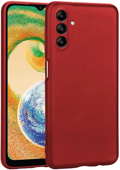 Galaxy A04S Kılıf Mnc Premier Silikon Kapak-Kırmızı ürün görseli 1