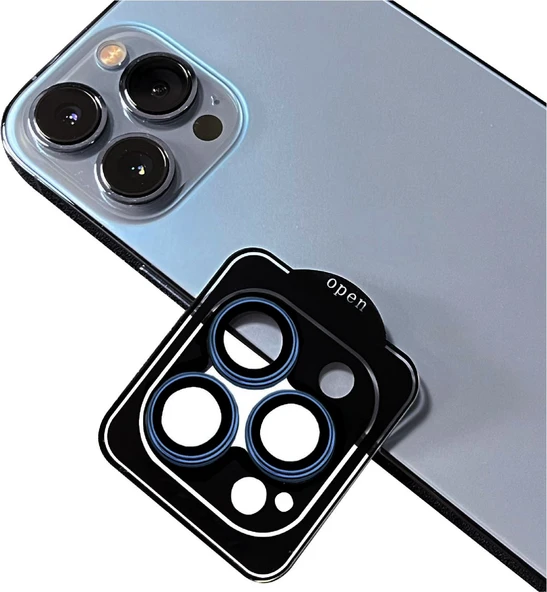 iPhone 15 Pro Max Uyumlu Mnc Cl-11 Safir Parmak Izi Bırakmayan Anti-Reflective Kamera Lens Kor ürün görseli 1