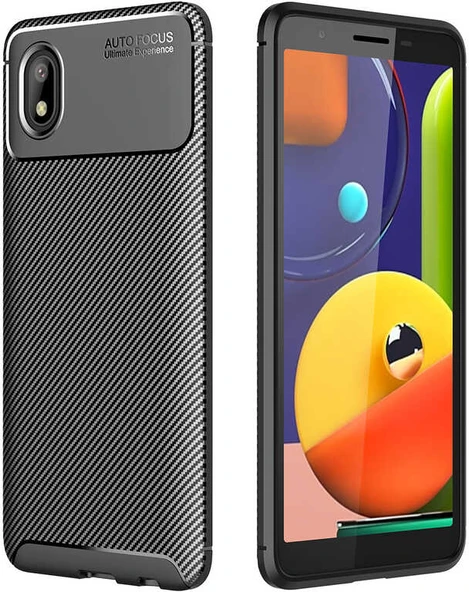 Galaxy A01 Core Kılıf Mnc Negro Silikon Kapak-Siyah ürün görseli 1