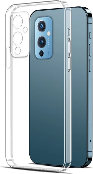 One Plus 9 Kılıf Mnc Süper Silikon Kapak-Renksiz ürün görseli 1