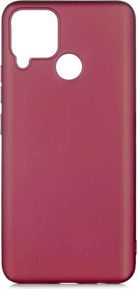 Realme C25 Kılıf Mnc Premier Silikon Kapak-Mürdüm ürün görseli 1