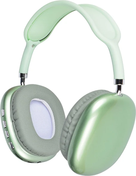 Mnc P9 Hi-Fi Ses Kalitesi Ayarlanabilir ve Katlanabilir Kulak Üstü Bluetooth Kulaklık-Yeşil ürün görseli 1