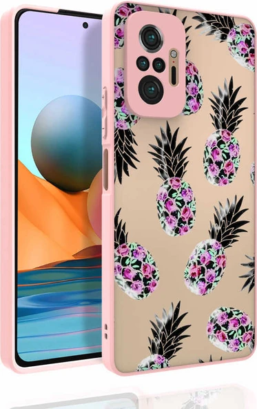 Xiaomi Redmi Note 10 Pro Kılıf Desenli Kamera Korumalı Parlak Mnc Nora Kapak-No1 ürün görseli 1