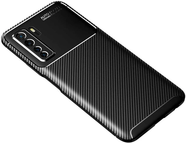 Huawei P40 Lite 5g Kılıf Mnc Negro Silikon Kapak-Siyah ürün görseli 1