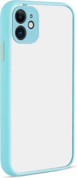 iPhone 12 Mini Kılıf Mnc Hux Kapak-Turkuaz ürün görseli 1
