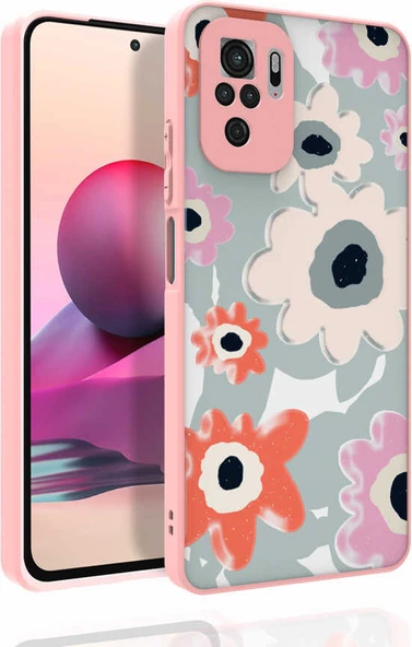 Xiaomi Redmi Note 10 Kılıf Desenli Kamera Korumalı Parlak Mnc Nora Kapak-No5 ürün görseli 1