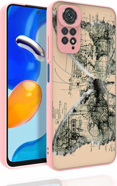 Xiaomi Redmi Note 11S Global Kılıf Desenli Kamera Korumalı Parlak Mnc Nora Kapak-No4 ürün görseli 1