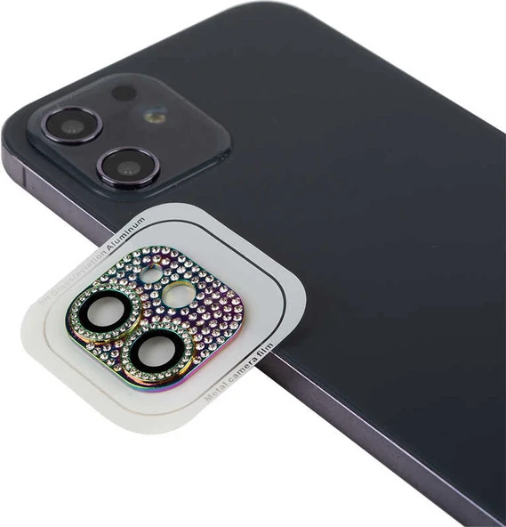 iPhone 12 Mini Uyumlu Mnc Cl-08 Kamera Lens Koruyucu-Colorful ürün görseli 1