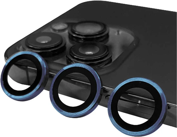iPhone 14 Pro Max Uyumlu Mnc Cl-07 Kamera Lens Koruyucu-Lacivert ürün görseli 1