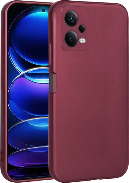 Xiaomi Redmi Note 12 5g Kılıf Mnc Premier Silikon Kapak-Mürdüm ürün görseli 1
