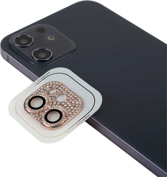 iPhone 12 Mini Uyumlu Mnc Cl-08 Kamera Lens Koruyucu-Pembe ürün görseli 1