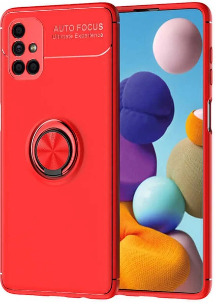 Galaxy M51 Kılıf Mnc Ravel Silikon Kapak-Kırmızı ürün görseli 1