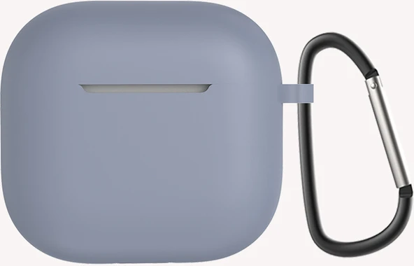 Airpods 4 Uyumlu Mnc Standart Silikon Kılıf-Lavendery Gray ürün görseli 1