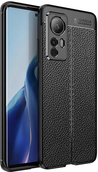 Xiaomi Mi 12 Kılıf Mnc Niss Silikon Kapak-Siyah ürün görseli 1