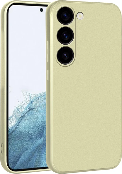 Galaxy S23 Plus Kılıf Mnc Premier Silikon Kapak-Gold ürün görseli 1