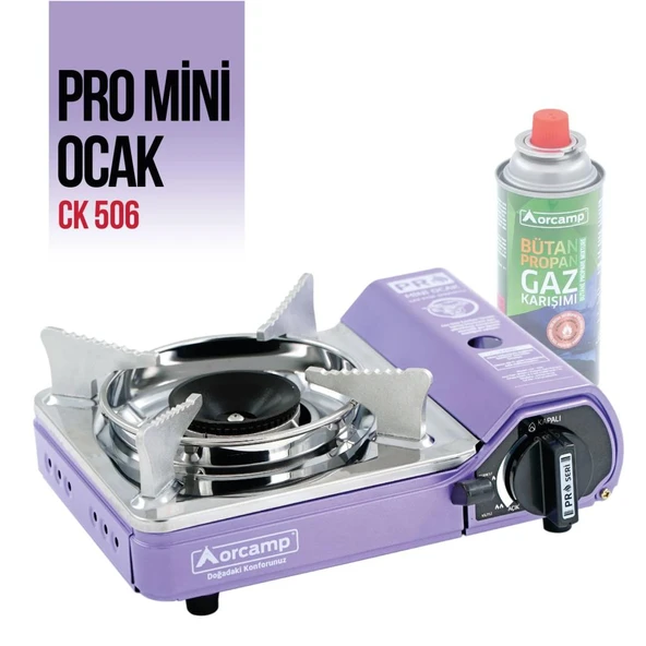 Tekli Çantalı Mini Portatif Ocak - Orcamp - Mor (CK-506) ürün görseli 1