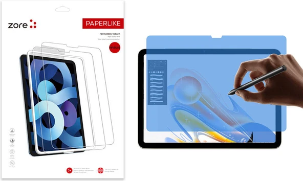 iPad Air 13 2025 M3 Mnc Paper-Like Ekran Koruyucu - Şeffaf ürün görseli 1