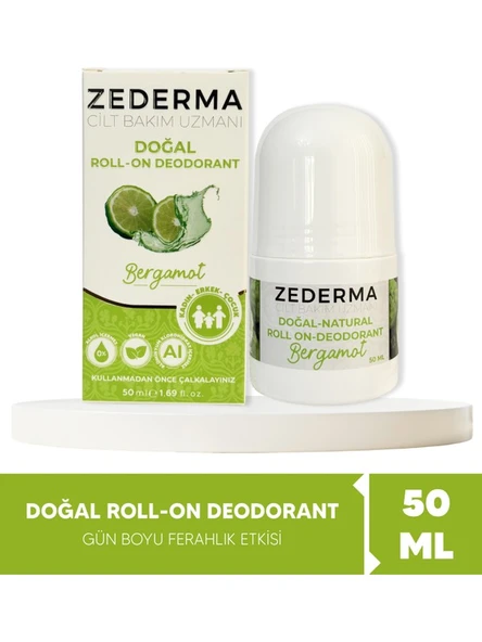 Zederma Doğal Roll-On Deodorant Bergamot ürün görseli 1