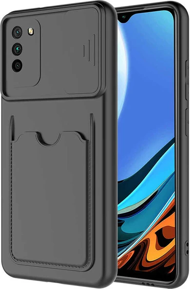 Xiaomi Poco M3 Kılıf ​mnc Kartix Kapak-Siyah ürün görseli 1