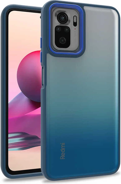 Xiaomi Poco M5S Kılıf Mnc Flora Kapak-Mavi ürün görseli 1
