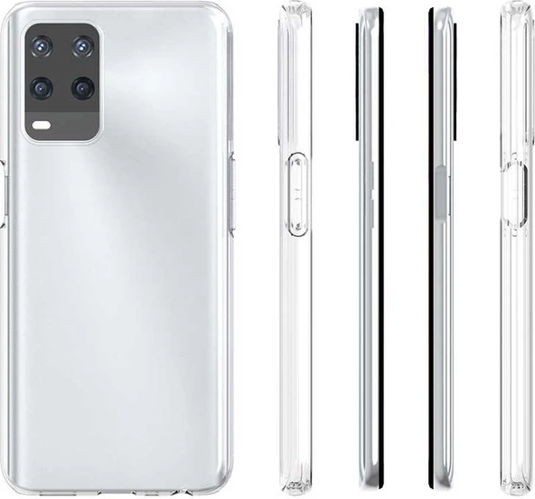 Oppo A54 4g Kılıf Mnc Süper Silikon Kapak-Renksiz ürün görseli 1