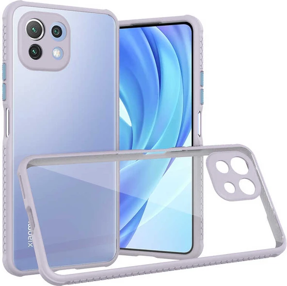 Xiaomi Mi 11 Lite Kılıf ​​mnc Kaff Kapak-Mor ürün görseli 1