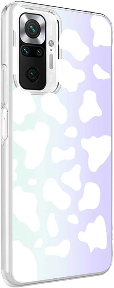 Xiaomi Redmi Note 10 Pro Kılıf Mnc M-Blue Desenli Kapak-Cow No2 ürün görseli 1