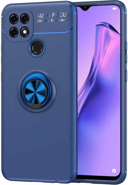 Oppo A15 Kılıf Mnc Ravel Silikon Kapak-Mavi ürün görseli 1