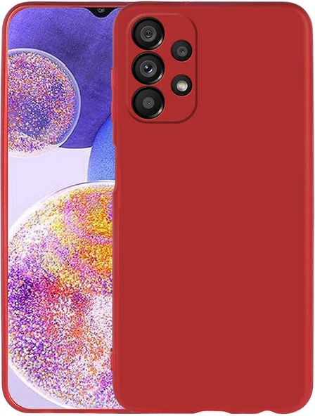 Galaxy A23 Kılıf Mnc Premier Silikon Kapak-Kırmızı ürün görseli 1