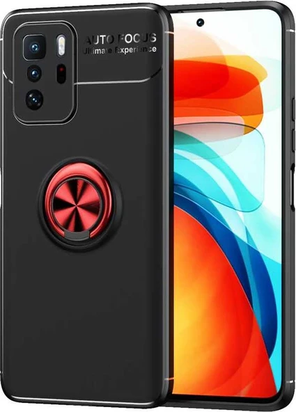 Xiaomi Poco X3 Gt Kılıf Mnc Ravel Silikon Kapak-Siyah-Kırmızı ürün görseli 1