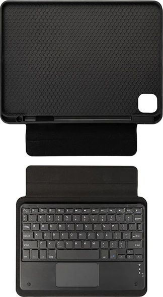 iPad Pro 12.9 2020 (4.nesil)  Uyumlu Mnc Border Keyboard Bluetooh Bağlantılı Standlı Klavyeli Tablet ürün görseli 1