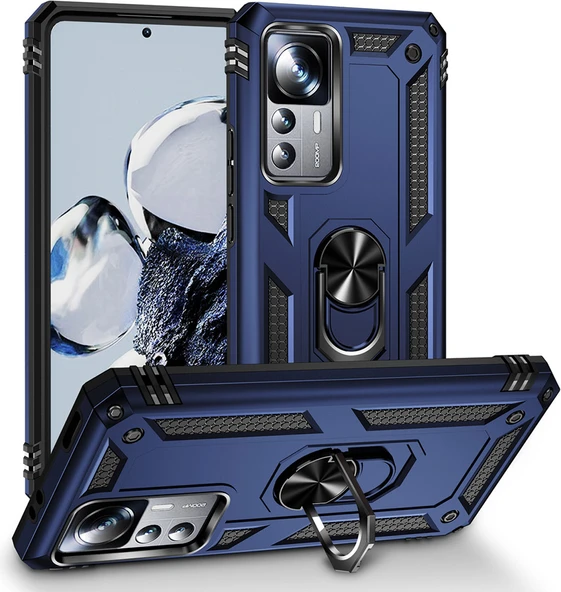 Xiaomi Mi 12T Pro Kılıf Mnc Vega Kapak-Mavi ürün görseli 1