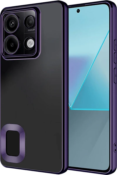 Xiaomi Redmi Note 13 Pro 5g Kılıf Kamera Korumalı Logo Gösteren Mnc Omega Kapak-Derin Mor ürün görseli 1
