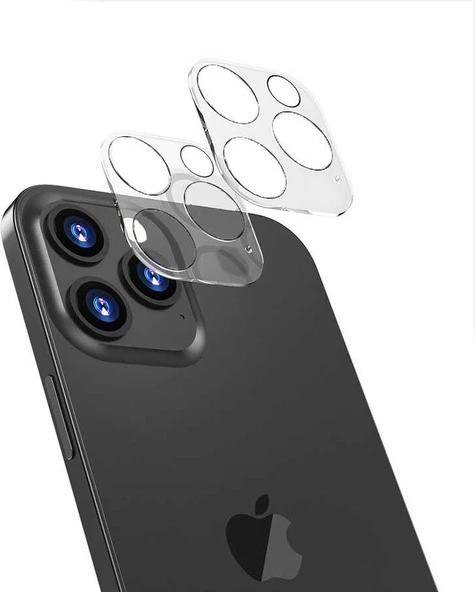 iPhone 13 Pro Uyumlu Mnc Kamera Lens Koruyucu Cam Filmi-Renksiz ürün görseli 1