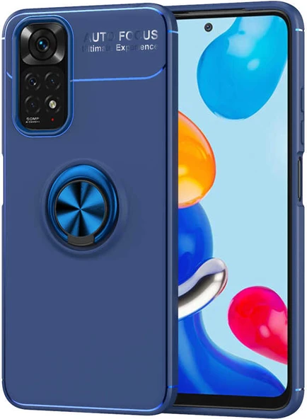 Xiaomi Redmi Note 11 Global Kılıf Mnc Ravel Silikon Kapak-Mavi ürün görseli 1