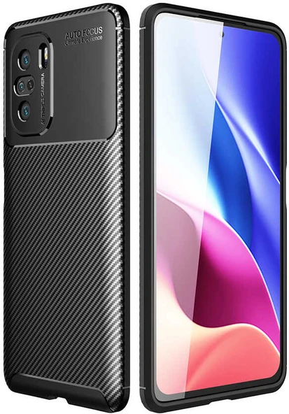 Xiaomi Poco F3 Kılıf Mnc Negro Silikon Kapak-Siyah ürün görseli 1