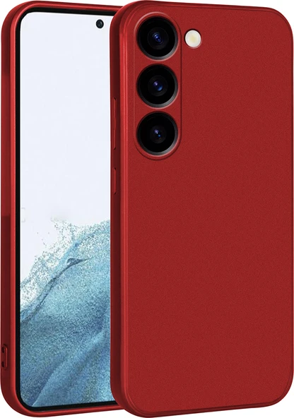Galaxy S23 Plus Kılıf Mnc Premier Silikon Kapak-Kırmızı ürün görseli 1