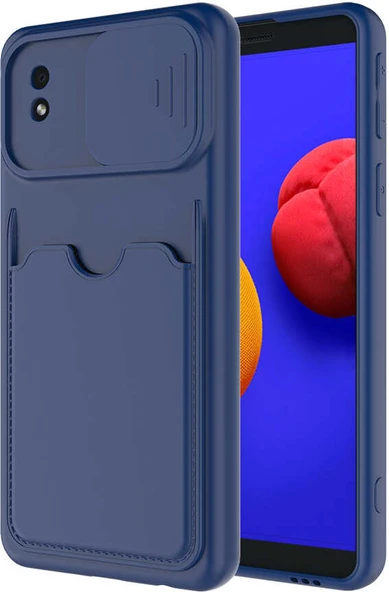 Galaxy A01 Core Kılıf ​mnc Kartix Kapak-Lacivert ürün görseli 1