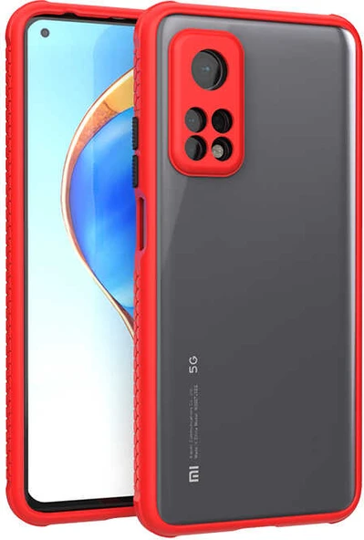 Xiaomi Mi 10T Pro 5g Kılıf ​​mnc Kaff Kapak-Kırmızı ürün görseli 1