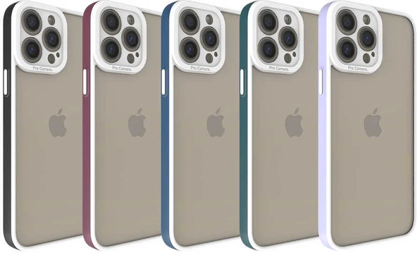 iPhone 13 Pro Max Kılıf Mnc Mima Kapak-Siyah - Resim 2