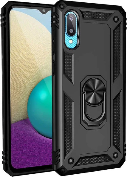 Galaxy A02 Kılıf Mnc Vega Kapak-Siyah ürün görseli 1
