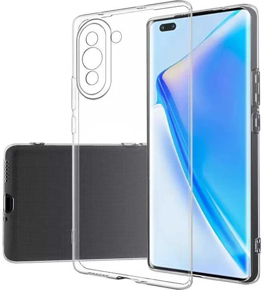 Huawei Nova 10 Pro Kılıf Mnc Süper Silikon Kapak-Renksiz ürün görseli 1